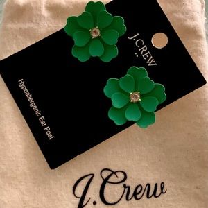 J. Crew flower Earrings.